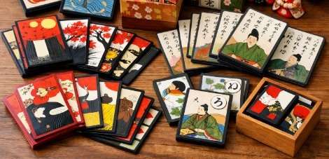 かるたや花札や百人一首